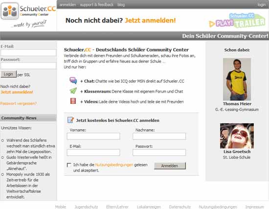 Screenshot Schüler CC (2019)